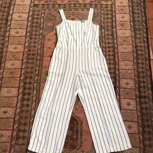 Loft stripe jumpsuit